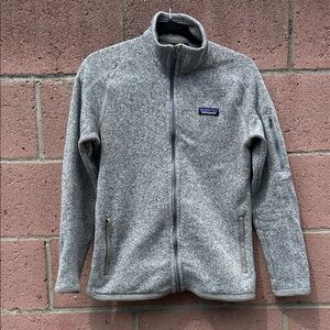 Patagonia Better Sweater BCW Heather Gray Fleece FULL Zip Jacket W M